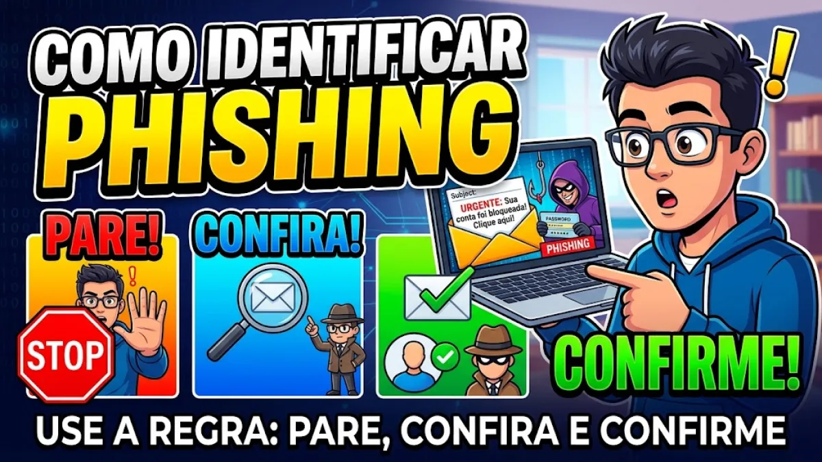 Como identificar phishing: use a regra Pare, Confira e Confirme