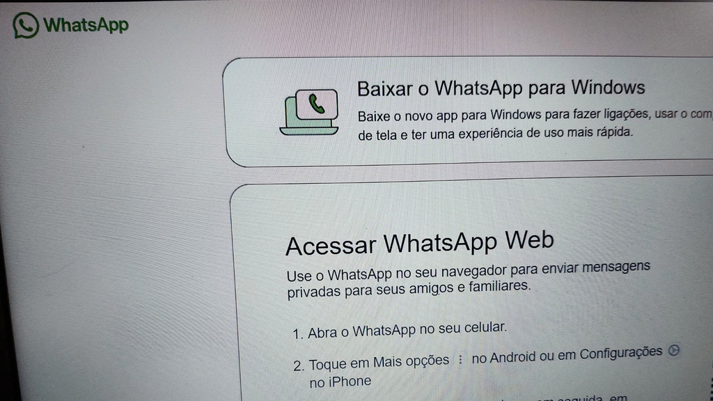 Login do WhatsApp Web