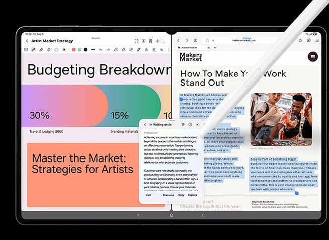 Linha Galaxy Tab S11