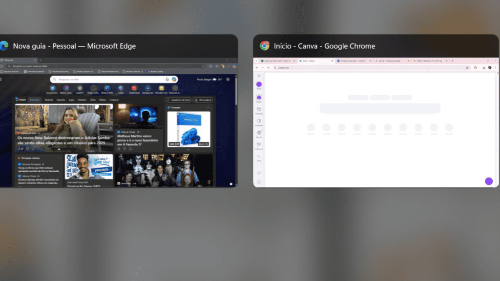 Alt + Tab revelam funções escondidas do teclado para alterar abas abertas