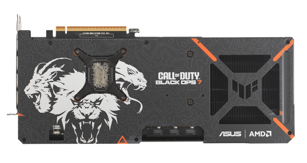 Backplate da GPU temática de COD