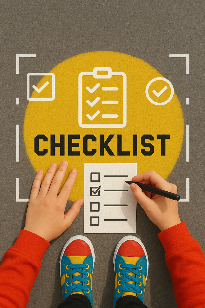 Checklist do iniciante na IA / Imagem gerada pelo ChatGPT