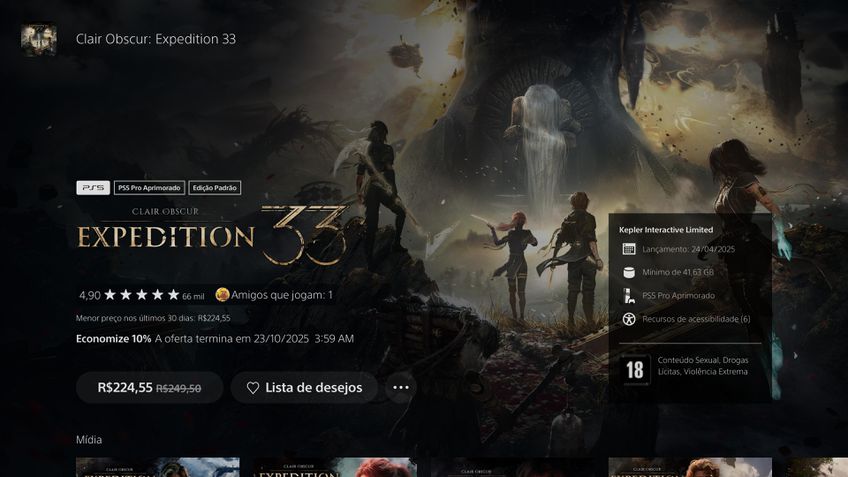 PS Store preços 30 dias