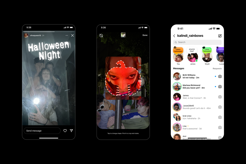 Atualização do Halloween também traz surpresas para Stories e Reels (Imagem: Divulgação/Meta)