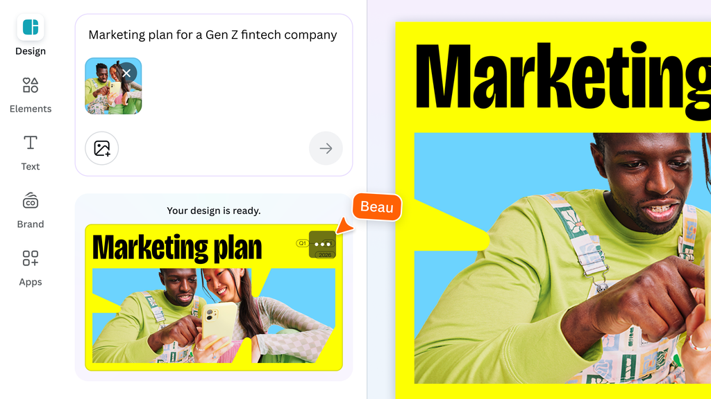 Canva reforça recursos de IA em seu editor de imagens (Imagem: Divulgação/Canva)