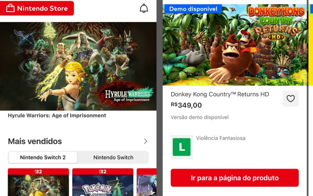 Nintendo libera app oficial da loja eShop para iOS e Android