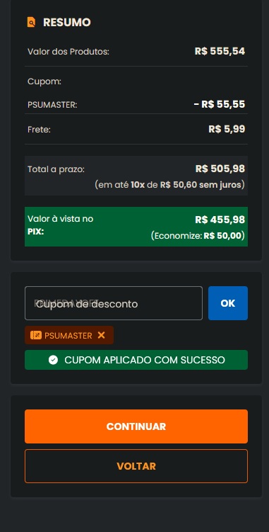 Black Friday | Fonte Cooler Master MWE Gold 850 V3 por R$ 449,99 no KaBuM!