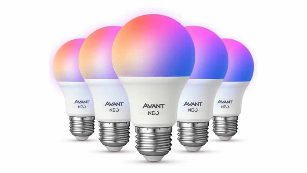 Kit 5 Lâmpadas LED Smart Neo Avant (10W, RGB, Wi-Fi)