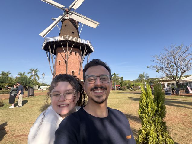 iPhone Air - Câmera frontal, modo Center Stage