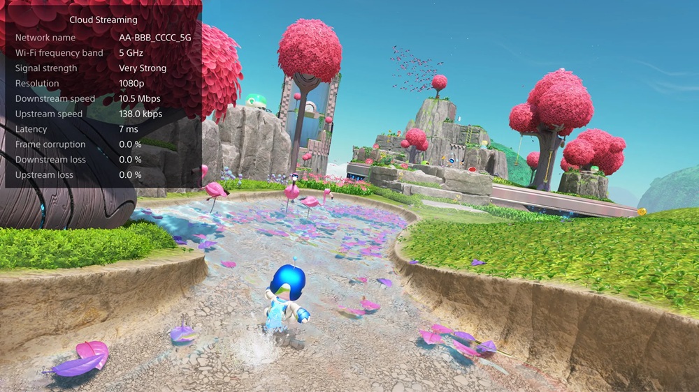 Tela mostra status da conexão na jogatina pela nuvem