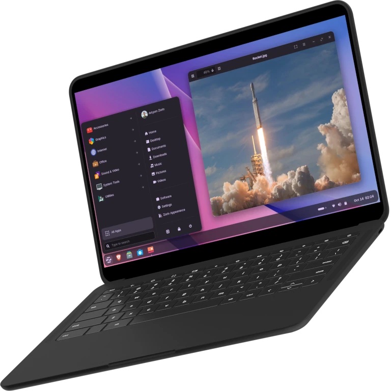 Notebook com sistema Linux