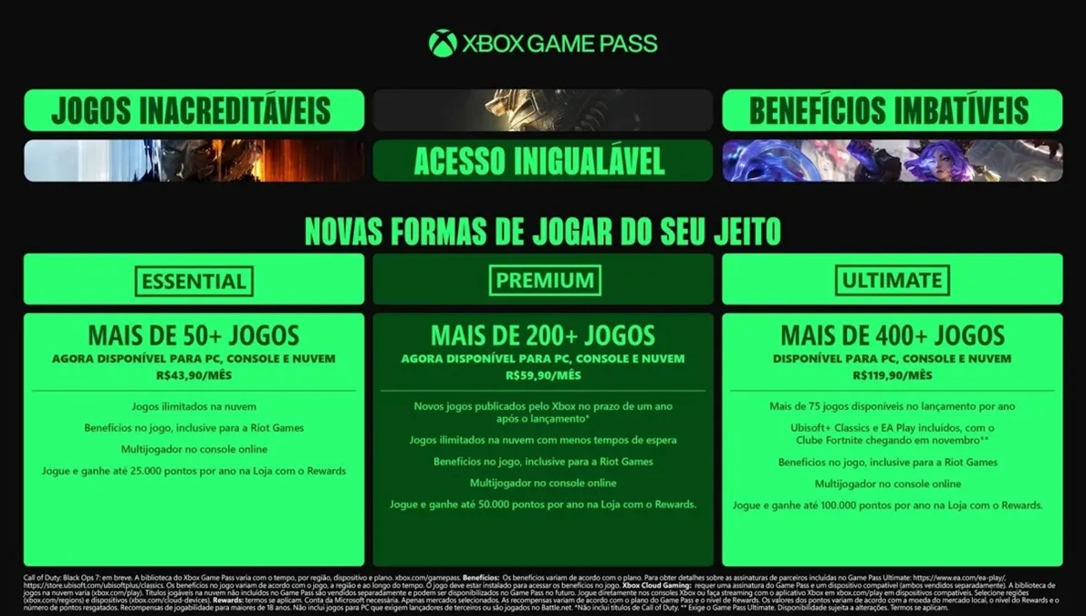 Xbox Game Pass Ultimate agora inclui assinatura do Clube Fortnite