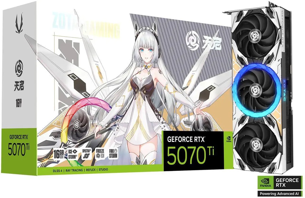 Imagem da RTX 5070 Ti Apocalypse com a caixa